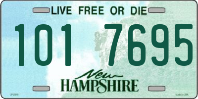 NH license plate 1017695