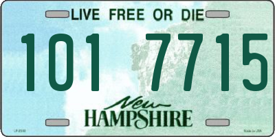 NH license plate 1017715