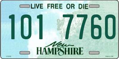 NH license plate 1017760