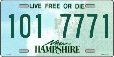NH license plate 1017771