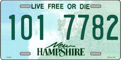 NH license plate 1017782