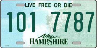 NH license plate 1017787