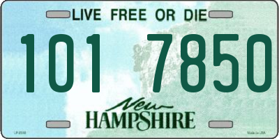 NH license plate 1017850