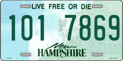 NH license plate 1017869