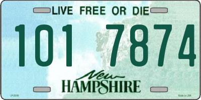 NH license plate 1017874