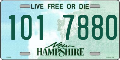 NH license plate 1017880