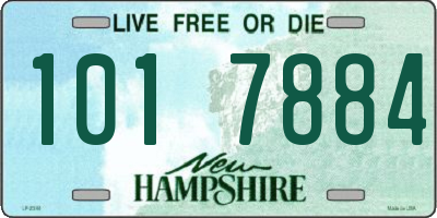 NH license plate 1017884