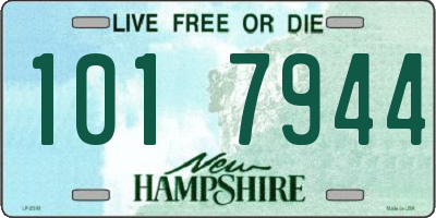 NH license plate 1017944