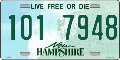 NH license plate 1017948