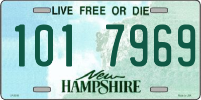 NH license plate 1017969
