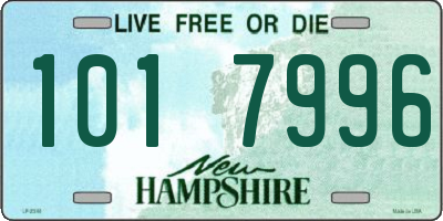 NH license plate 1017996