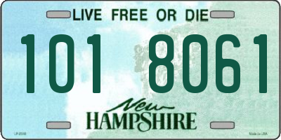 NH license plate 1018061
