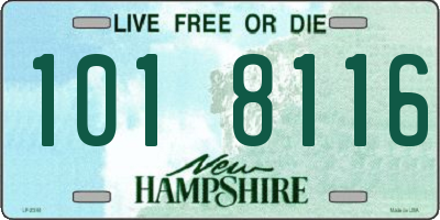 NH license plate 1018116