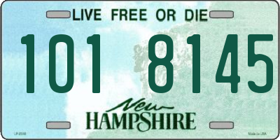 NH license plate 1018145
