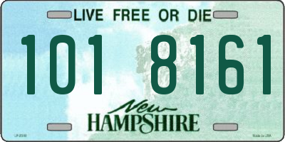 NH license plate 1018161