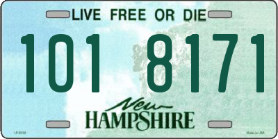 NH license plate 1018171
