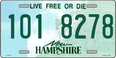 NH license plate 1018278