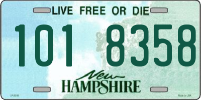 NH license plate 1018358