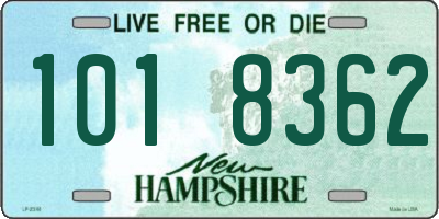 NH license plate 1018362