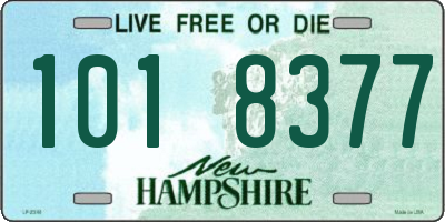 NH license plate 1018377