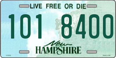 NH license plate 1018400