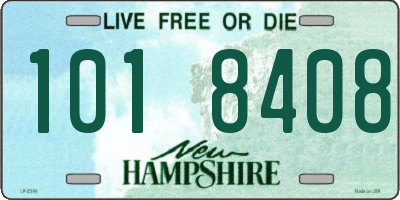 NH license plate 1018408