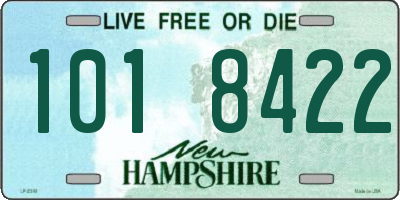 NH license plate 1018422