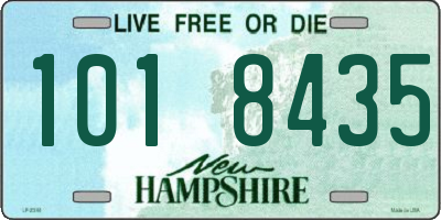 NH license plate 1018435