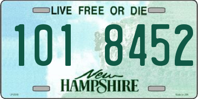 NH license plate 1018452