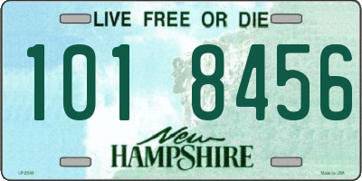 NH license plate 1018456