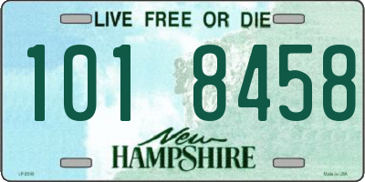 NH license plate 1018458
