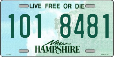 NH license plate 1018481