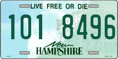 NH license plate 1018496