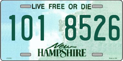 NH license plate 1018526