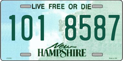 NH license plate 1018587
