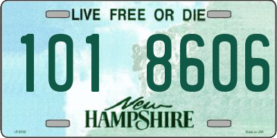 NH license plate 1018606