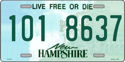 NH license plate 1018637