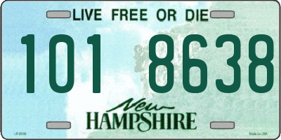 NH license plate 1018638