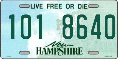 NH license plate 1018640