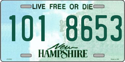 NH license plate 1018653