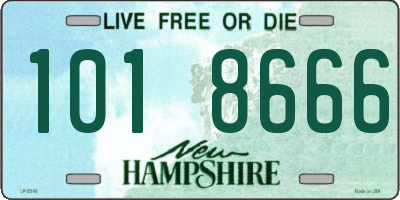 NH license plate 1018666