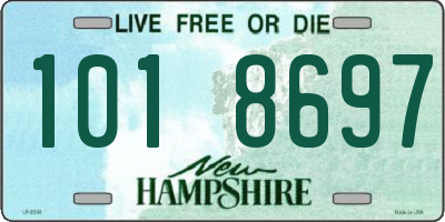 NH license plate 1018697