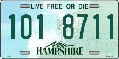 NH license plate 1018711