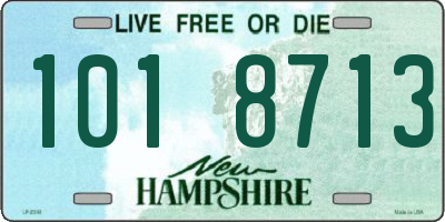 NH license plate 1018713