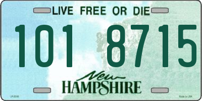 NH license plate 1018715