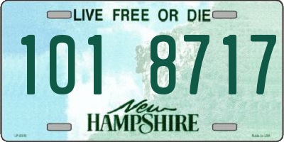 NH license plate 1018717