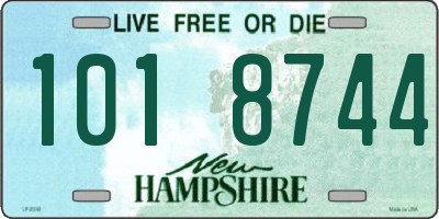NH license plate 1018744