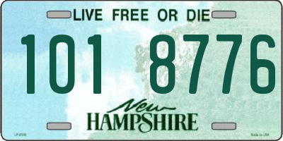 NH license plate 1018776