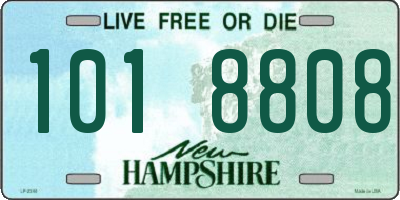 NH license plate 1018808