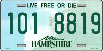 NH license plate 1018819